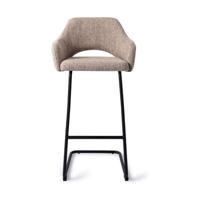 Jesper Home Yanai barkruk H75 Biscuit Beach arch black