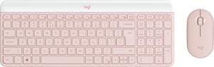 Logitech MK470 Slim Combo toetsenbord Inclusief muis RF Draadloos QWERTY US International Roze