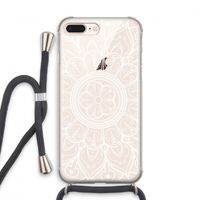 Roses Are Red: iPhone 8 Plus Transparant Hoesje met koord