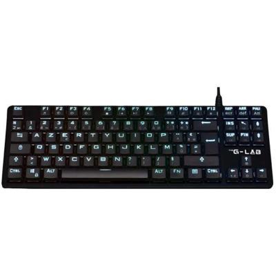 Gamingtoetsenbord - Het G-Lab - KEYZ PLATI. TKL - TKL-formaat - Mechanisch (rode schakelaar) - Laag profiel - RGB - Zwart