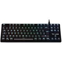 Gamingtoetsenbord - Het G-Lab - KEYZ PLATI. TKL - TKL-formaat - Mechanisch (rode schakelaar) - Laag profiel - RGB - Zwart Gamingtoetsenbord - Het G-Lab - KEYZ PLATI. TKL - TKL-formaat - Mechanisch (rode schakelaar) - Laag profiel - RGB - Zwart