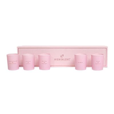 Massagekaars Highonlove Oranje Roze Aardbeien Champagne Lychee 35 ml
