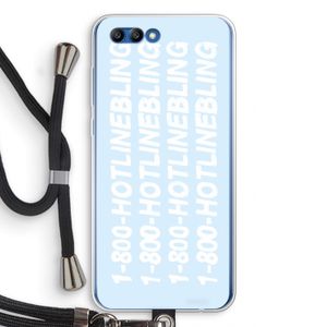 Hotline bling blue: Honor 10 Transparant Hoesje met koord