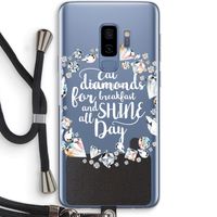 Diamonds: Samsung Galaxy S9 Plus Transparant Hoesje met koord Diamonds: Samsung Galaxy S9 Plus Transparant Hoesje met koord