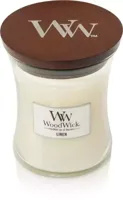 WoodWick medium candle linen