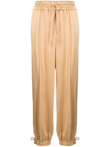 Jil Sander satin track pants - NEUTRALS