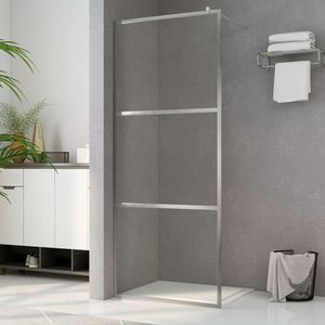 VidaXL Inloopdouchewand transparant 80x195 cm esg-glas