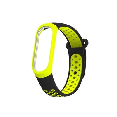 Kleurrijke siliconen polsband horlogeband voor Xiaomi mi band 3 & 4 (groen)