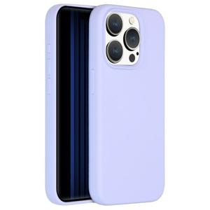 Accezz Liquid Silicone Backcover met MagSafe iPhone 15 Pro Telefoonhoesje Paars