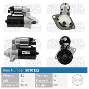 Startmotor / Starter MEAT & DORIA, Spanning (Volt)12V, u.a. für Toyota