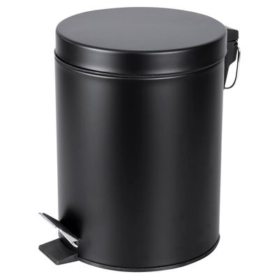 Pedaalemmer Differnz Soft Close Deksel 5 Liter Mat Zwart Differnz