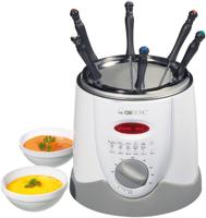 Clatronic FFR 2916 Fondue-friteuse 840 W Met handmatige temperatuursinstelling Wit, Grijs