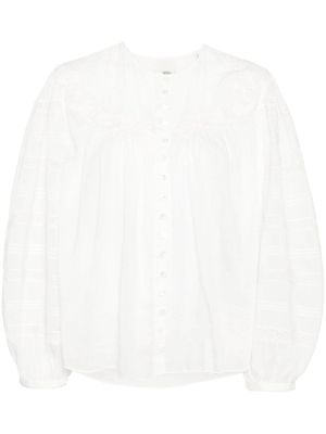 ISABEL MARANT blouse Gregoria en soie mélangée - Blanc