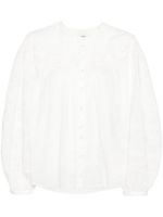 ISABEL MARANT Gregoria cotton-silk blouse - Blanc