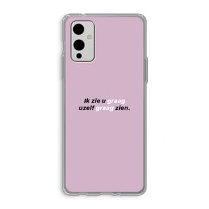 uzelf graag zien: OnePlus 9 Transparant Hoesje
