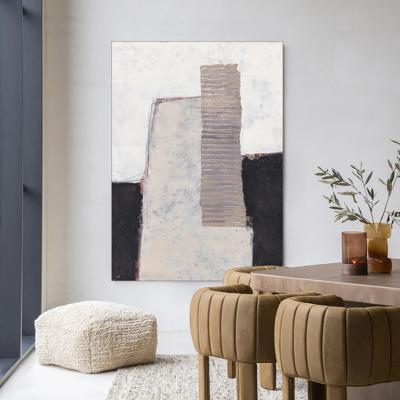 Urban Cotton Wandkleed 'Abstract 1' 110 x 145cm in Frame - black