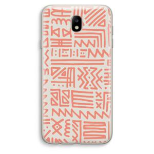 Marrakech Pink: Samsung Galaxy J7 (2017) Transparant Hoesje