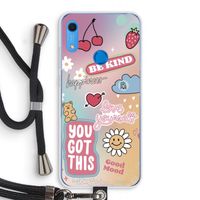 Positivity: Huawei Y6s Transparant Hoesje met koord