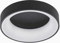 Deco Plafondlamp zwart Ø 45 cm met afstandsbediening - Dimbaar wit licht - Achtergrondverlichting Deco Plafondlamp zwart Ø 45 cm met afstandsbediening - Dimbaar wit licht - Achtergrondverlichting