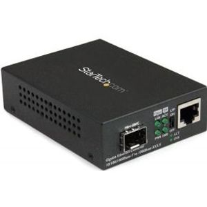 StarTech.com Gigabit ethernet glasvezel media converter met open SFP slot