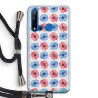 Klaproosjes: Huawei P20 Lite (2019) Transparant Hoesje met koord