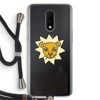 Kleine leeuw: OnePlus 7 Transparant Hoesje met koord