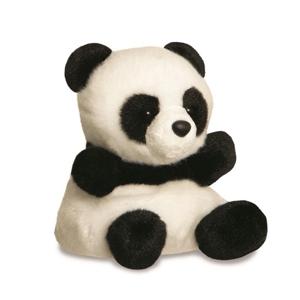 Pluche dieren knuffel - Panda - zwart/wit - 13 cm - cadeau knuffel