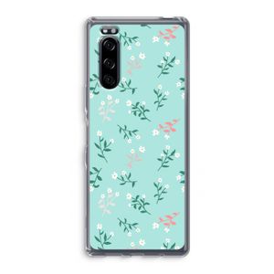 Small white flowers: Sony Xperia 5 Transparant Hoesje