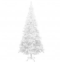 The Living Store Kerstboom Snowy White - 240 cm - Met LED-verlichting en kerstballen