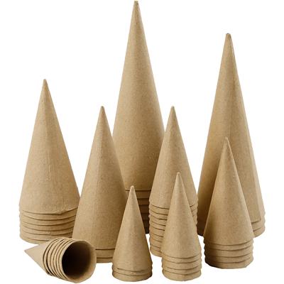 Creativ Company Kegels, h: 8-20 cm, d 4-8 cm, 50 stuk/ 1 doos