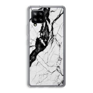 Witte marmer 2: Samsung Galaxy A42 5G Transparant Hoesje