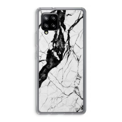 Witte marmer 2: Samsung Galaxy A42 5G Transparant Hoesje