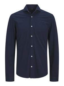 J&j Premium Jprblalance Pique L/s Shirt Smu 12269800 Overhemd Naval Academy Slim Fit