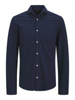 J&j Premium Jprblalance Pique L/s Shirt Smu 12269800 Overhemd Naval Academy Slim Fit