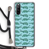 Kroko: Sony Sony Xperia 10 III Transparant Hoesje met koord