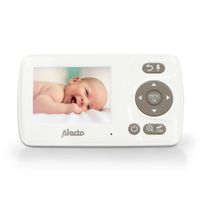 Alecto DVM-71 - Babyfoon met camera en 2.4" kleurenscherm, wit/taupe - thumbnail