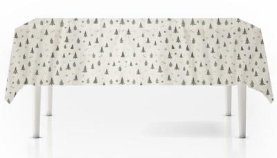 Tafelkleed met kerstbomen 140 x 180 cm