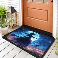 halloween pompoen deurmat jack o lantaarn heks keukenmat vloermat antislip gebiedskleed oliebestendig tapijt binnen buiten mat slaapkamer decor badkamer mat entree tapijt Lightinthebox