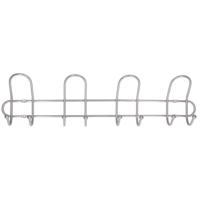 Wandkapstok - 4-haaks - verchroomd aluminium - 15 x 53,5 cm - kapstok