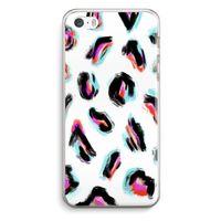 Cheetah color: iPhone 5 / 5S / SE Transparant Hoesje