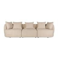 Dutchbone Rocca 4,5-zitsbank Latte| Beige