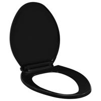 VidaXL Toiletbril soft-close met quick-release ontwerp zwart VidaXL Toiletbril soft-close met quick-release ontwerp zwart