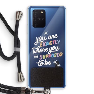 Right Place: Samsung Galaxy Note 10 Lite Transparant Hoesje met koord