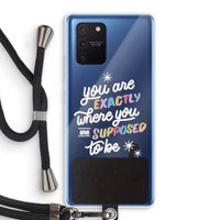 Right Place: Samsung Galaxy Note 10 Lite Transparant Hoesje met koord