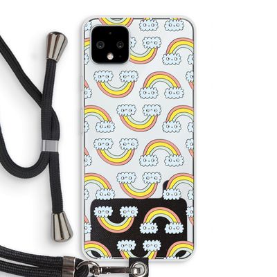 Regenboog: Pixel 4 XL Transparant Hoesje met koord