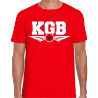 KGB agent verkleed t-shirt - rood - voor heren - geheim agent - geheime dienst - kostuum