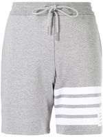 Thom Browne short de sport à détail 4 bandes signature - Gris - thumbnail