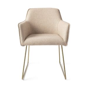 Jesper Home Hofu eetkamerstoel slide gold Wild Walnut