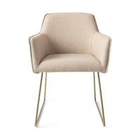 Jesper Home Hofu eetkamerstoel slide gold Wild Walnut