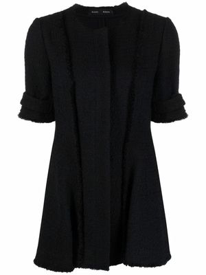 Proenza Schouler veste évasée en tweed - Noir